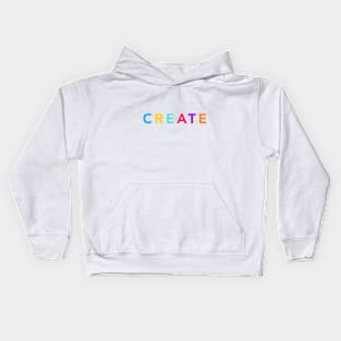 Colorful Create Kids Hoodie